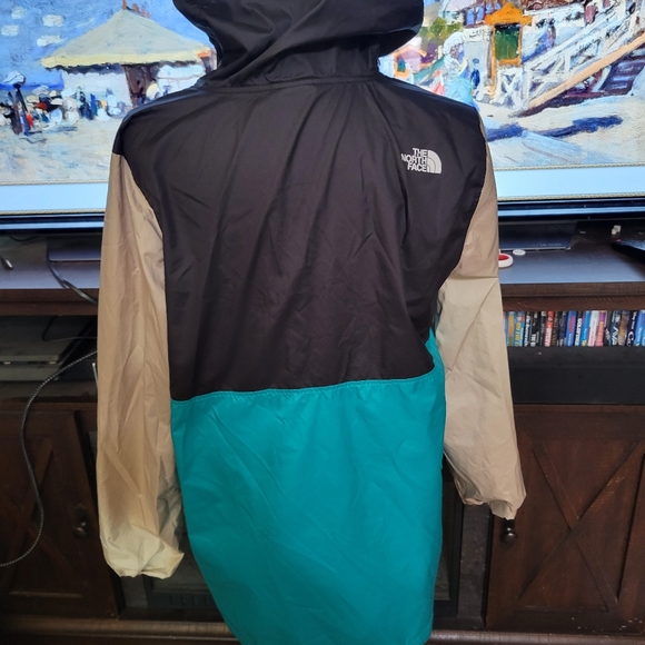 The North Face Black Teal and Beige Pullover Utility Jacket - Picture 4 of 9